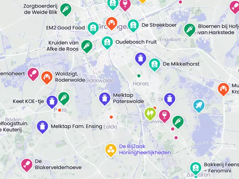 Pins interactieve kaart