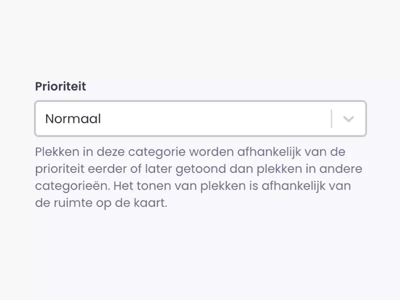 Prioriteit op de kaart