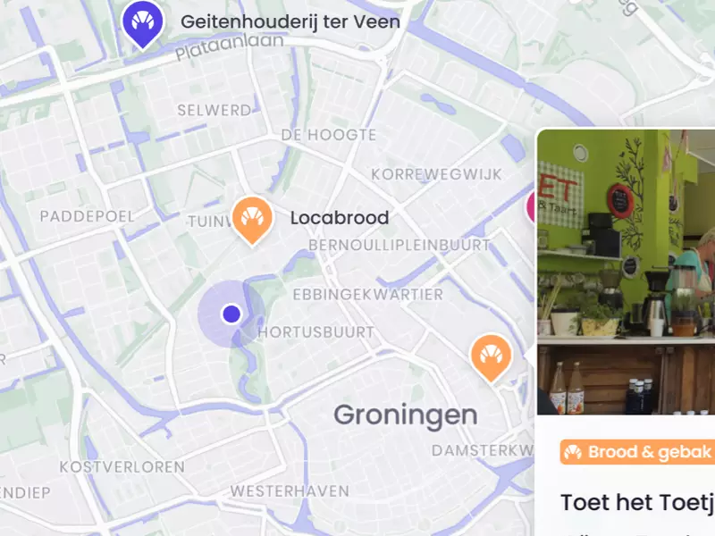 Zie je eigen locatie op de digitale kaart